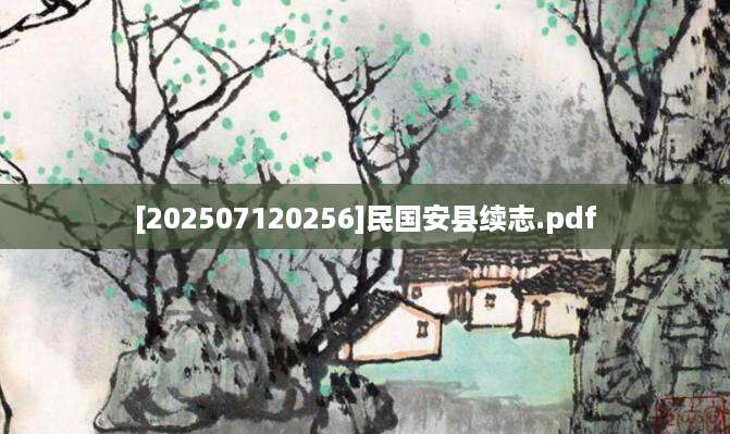 [202507120256]民国安县续志.pdf