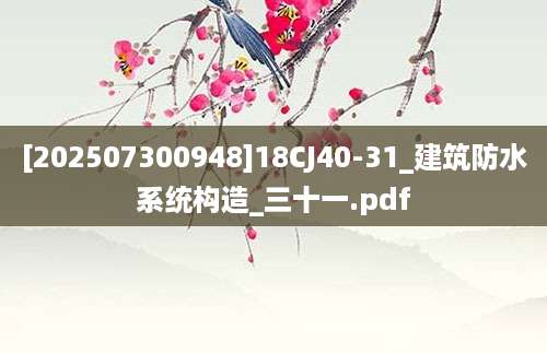 [202507300948]18CJ40-31_建筑防水系统构造_三十一.pdf
