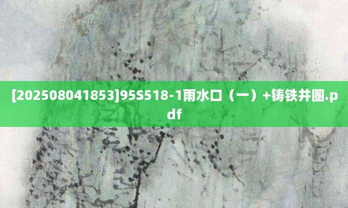 [202508041853]95S518-1雨水口（一）+铸铁井圈.pdf