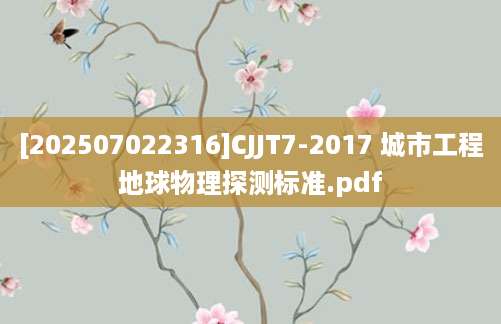 [202507022316]CJJT7-2017 城市工程地球物理探测标准.pdf