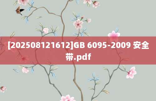 [202508121612]GB 6095-2009 安全带.pdf