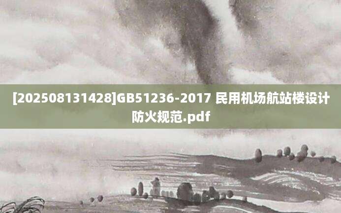 [202508131428]GB51236-2017 民用机场航站楼设计防火规范.pdf