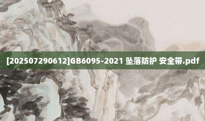 [202507290612]GB6095-2021 坠落防护 安全带.pdf