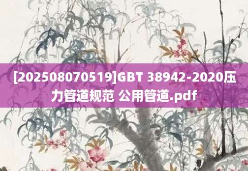 [202508070519]GBT 38942-2020压力管道规范 公用管道.pdf