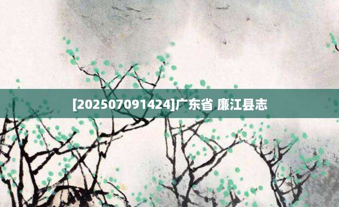 [202507091424]广东省 廉江县志