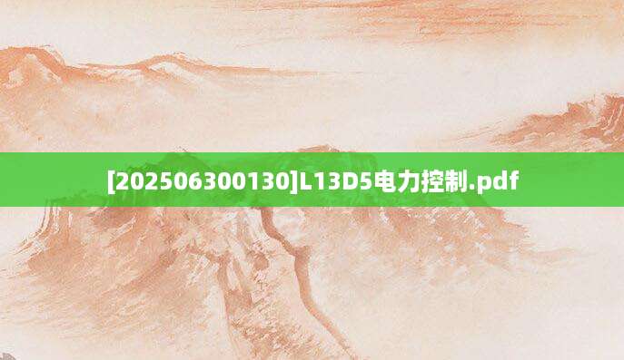 [202506300130]L13D5电力控制.pdf