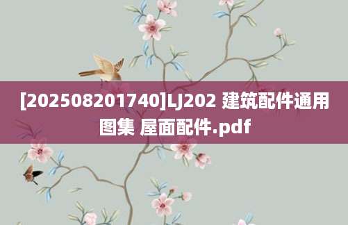 [202508201740]LJ202 建筑配件通用图集 屋面配件.pdf