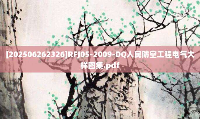 [202506262326]RFJ05-2009-DQ人民防空工程电气大样图集.pdf