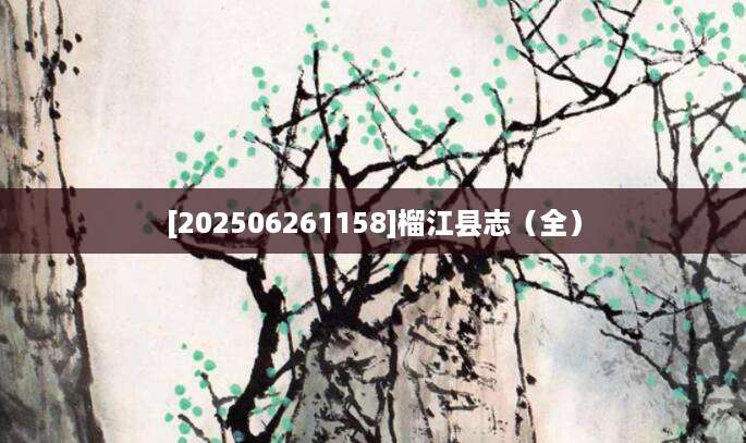 [202506261158]榴江县志（全）
