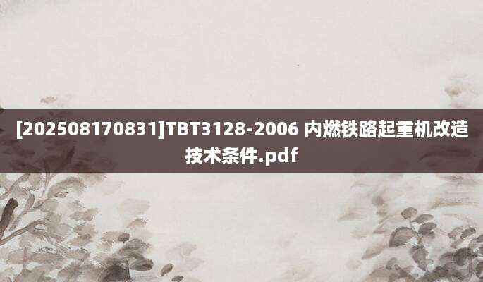 [202508170831]TBT3128-2006 内燃铁路起重机改造技术条件.pdf