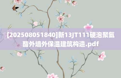 [202508051840]新13JT111硬泡聚氨酯外墙外保温建筑构造.pdf