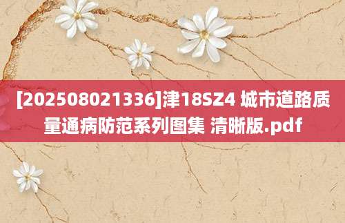 [202508021336]津18SZ4 城市道路质量通病防范系列图集 清晰版.pdf