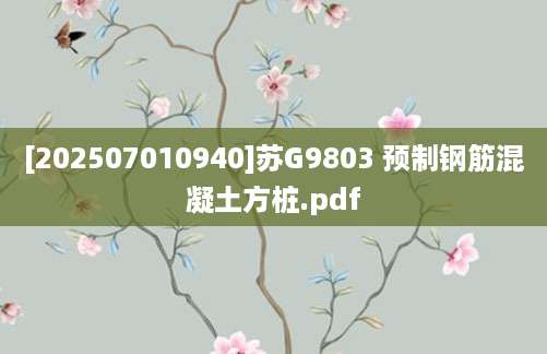 [202507010940]苏G9803 预制钢筋混凝土方桩.pdf