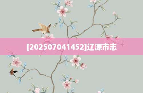 [202507041452]辽源市志