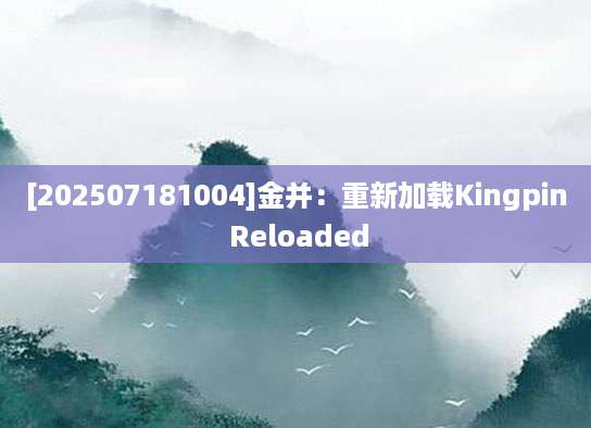 [202507181004]金并：重新加载Kingpin Reloaded