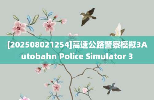 [202508021254]高速公路警察模拟3Autobahn Police Simulator 3
