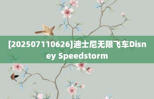 [202507110626]迪士尼无限飞车Disney Speedstorm