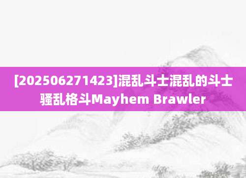 [202506271423]混乱斗士混乱的斗士骚乱格斗Mayhem Brawler