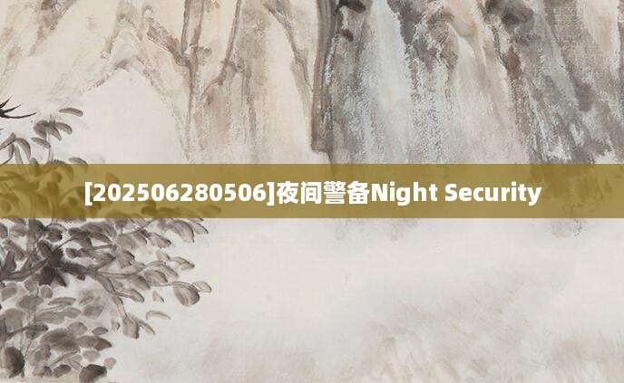 [202506280506]夜间警备Night Security