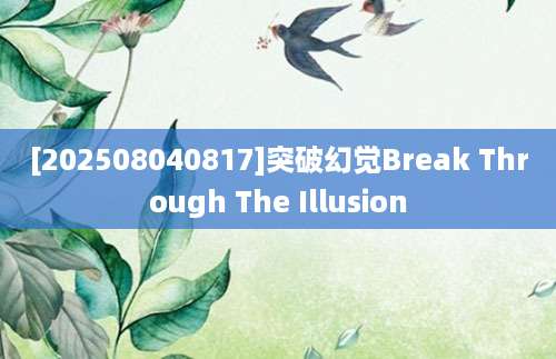 [202508040817]突破幻觉Break Through The Illusion