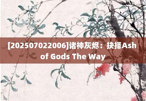 [202507022006]诸神灰烬：抉择Ash of Gods The Way