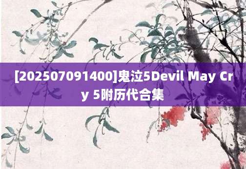 [202507091400]鬼泣5Devil May Cry 5附历代合集