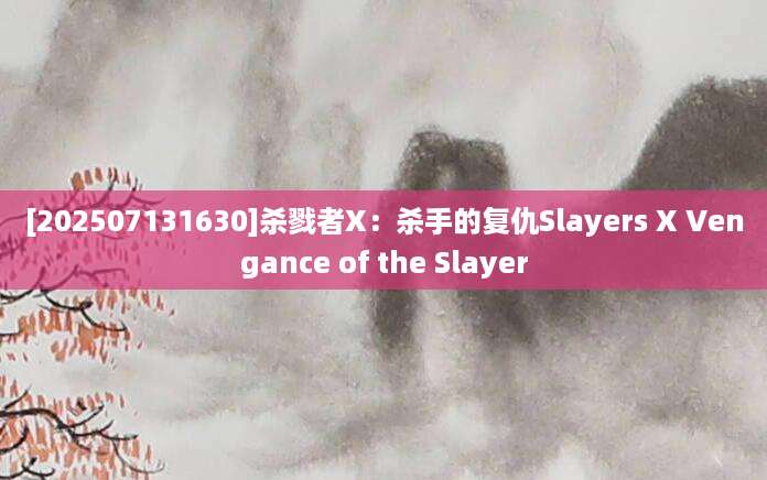 [202507131630]杀戮者X：杀手的复仇Slayers X Vengance of the Slayer