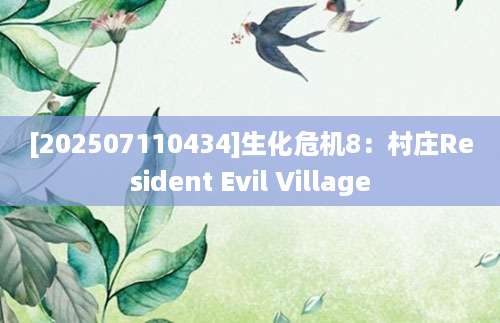 [202507110434]生化危机8：村庄Resident Evil Village