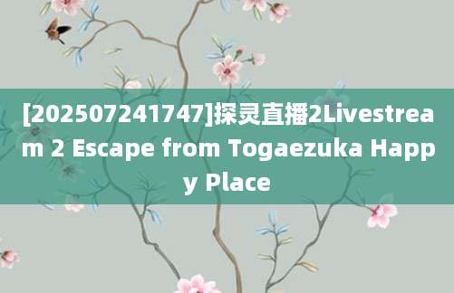 [202507241747]探灵直播2Livestream 2 Escape from Togaezuka Happy Place