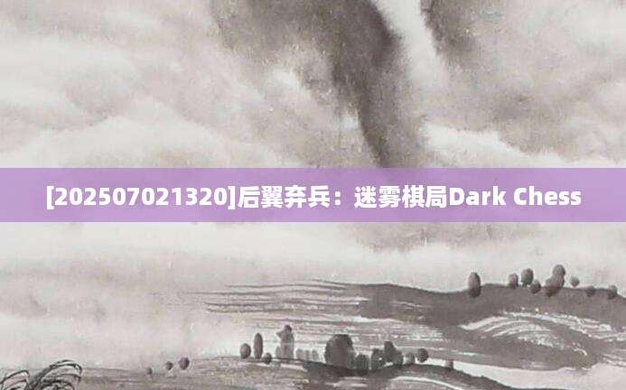 [202507021320]后翼弃兵：迷雾棋局Dark Chess