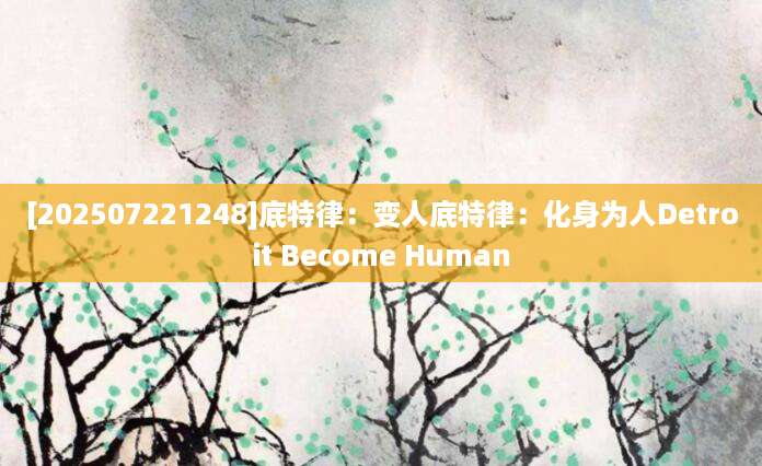 [202507221248]底特律：变人底特律：化身为人Detroit Become Human