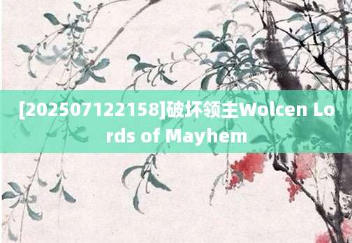 [202507122158]破坏领主Wolcen Lords of Mayhem