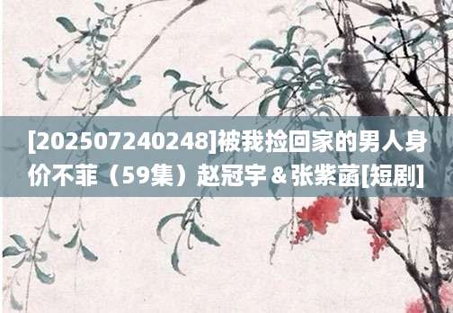 [202507240248]被我捡回家的男人身价不菲（59集）赵冠宇＆张紫菡[短剧]
