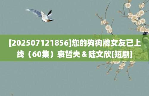 [202507121856]您的狗狗牌女友已上线（60集）裘哲夫＆陆文欣[短剧]