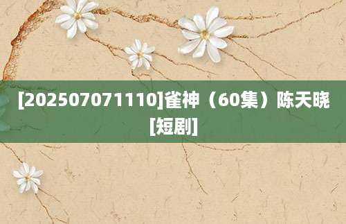 [202507071110]雀神（60集）陈天晓[短剧]