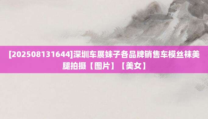[202508131644]深圳车展妹子各品牌销售车模丝袜美腿拍摄【图片】【美女】