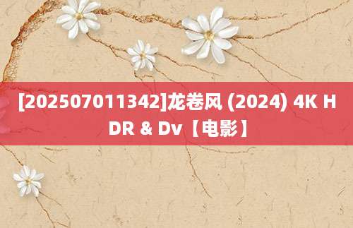 [202507011342]龙卷风 (2024) 4K HDR & Dv【电影】