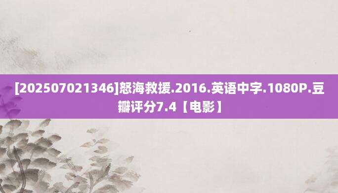 [202507021346]怒海救援.2016.英语中字.1080P.豆瓣评分7.4【电影】