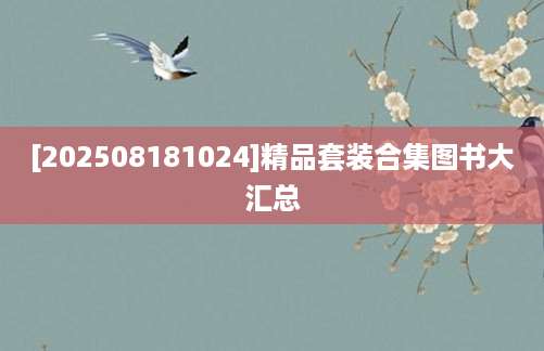 [202508181024]精品套装合集图书大汇总