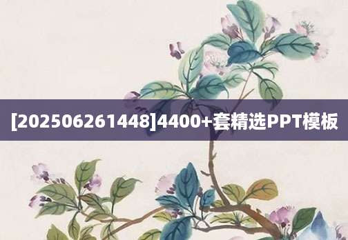 [202506261448]4400+套精选PPT模板