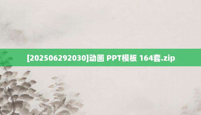 [202506292030]动画 PPT模板 164套.zip