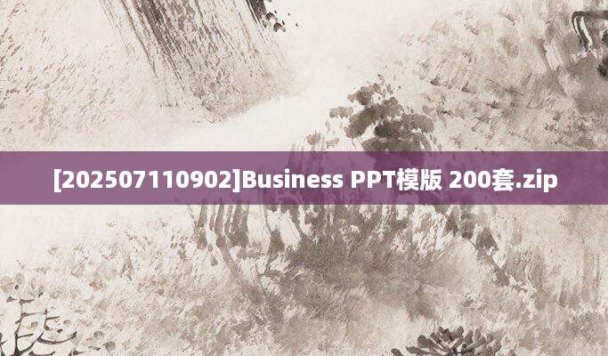 [202507110902]Business PPT模版 200套.zip
