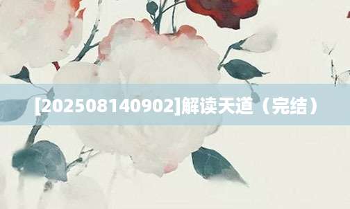 [202508140902]解读天道（完结）