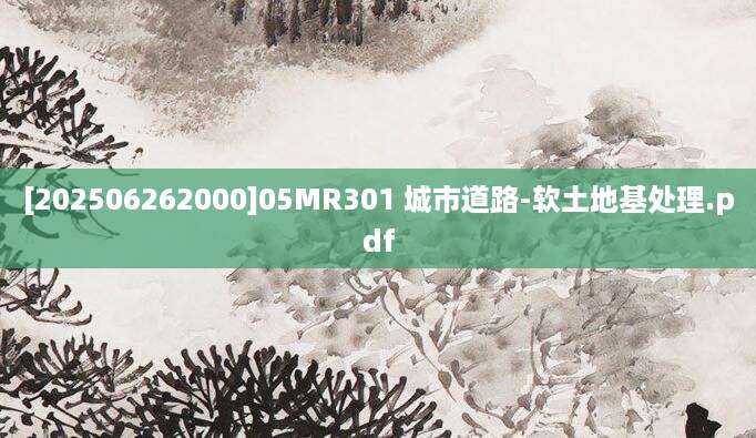 [202506262000]05MR301 城市道路-软土地基处理.pdf