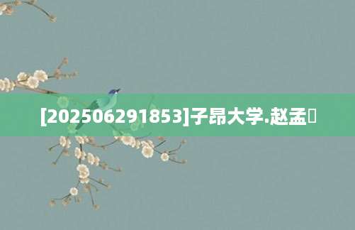 [202506291853]子昂大学.赵孟頫