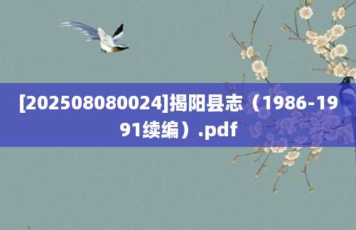 [202508080024]揭阳县志（1986-1991续编）.pdf