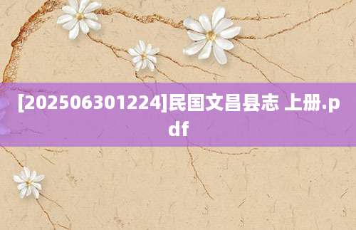 [202506301224]民国文昌县志 上册.pdf