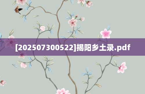 [202507300522]揭阳乡土录.pdf