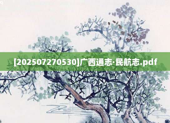 [202507270530]广西通志·民航志.pdf