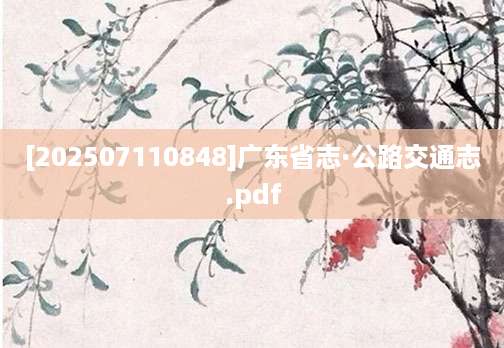 [202507110848]广东省志·公路交通志.pdf